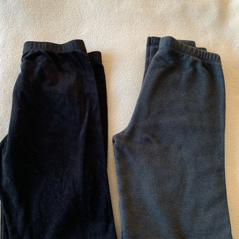 Jumping Beans Black and Gray Leggings